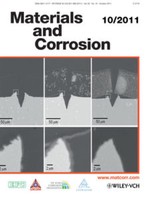 論文が学術誌（Materials and Corrosion）の表紙に掲載されました。