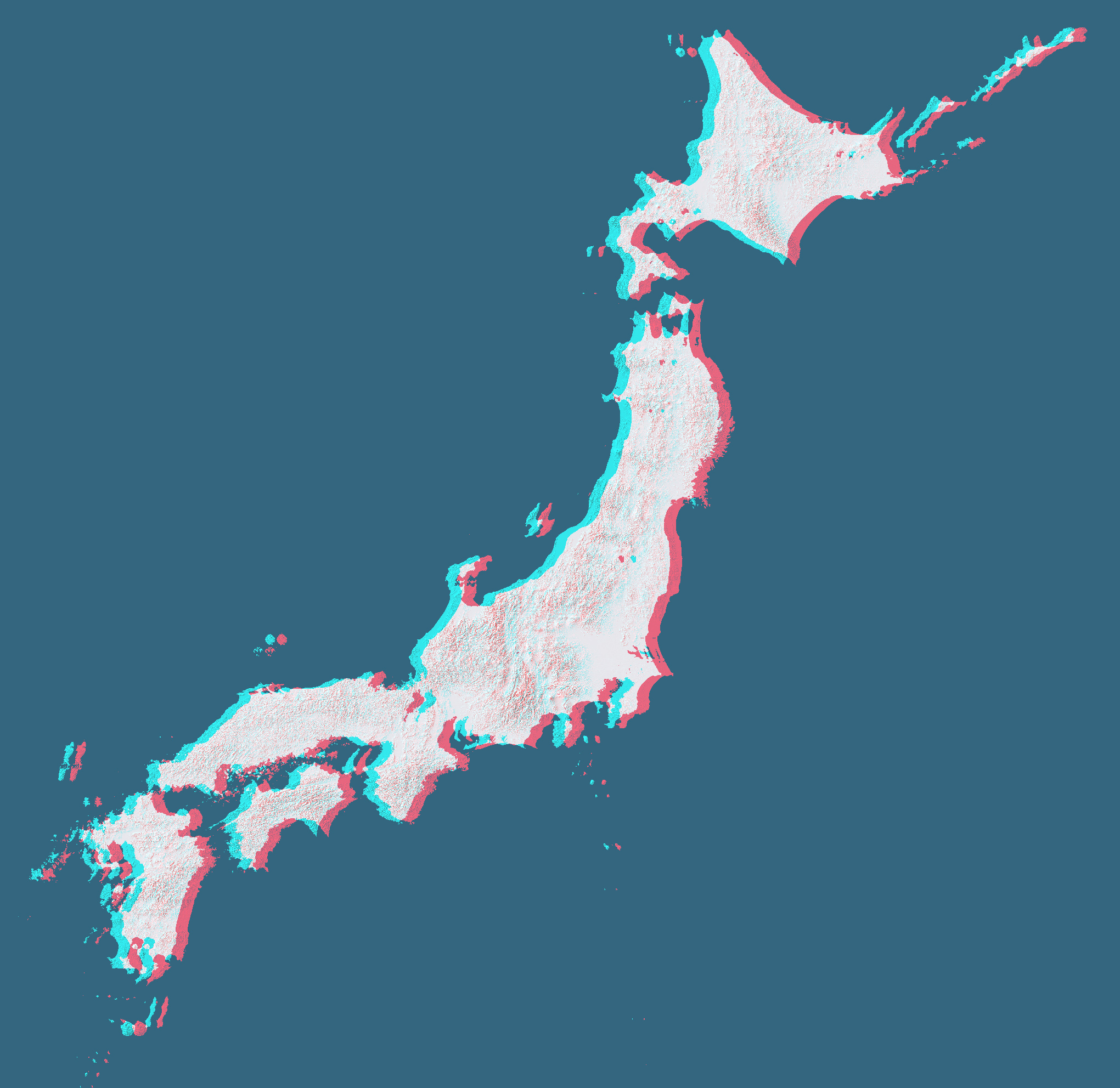 日本列島の地形