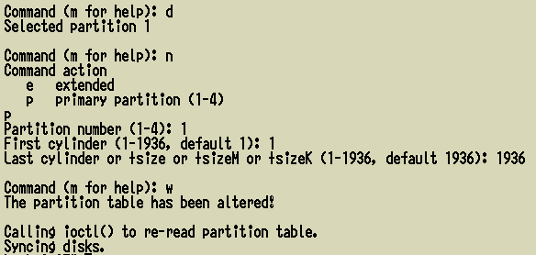 fdisk$B$N(BSDnew partition