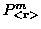 $P^m_{<{\bf r}>}$