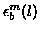 $\epsilon_b^m(l)$