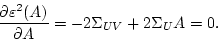 \begin{displaymath}
\frac{\partial \varepsilon^2(A)}{\partial A} = -2 \Sigma_{UV} + 2 \Sigma_U A
= 0
.
\end{displaymath}