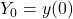 Y_0=y(0)